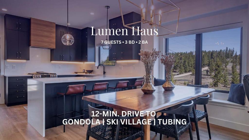 Kuchyň nebo kuchyňský kout v ubytování Lumen Haus