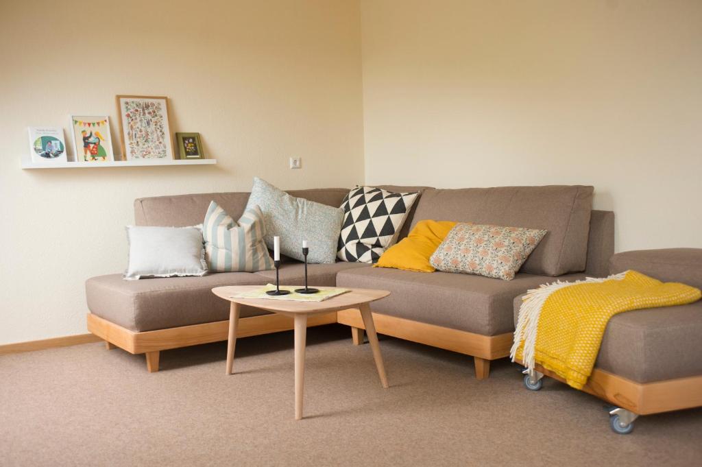 Posezení v ubytování Gullerhof Ferienwohnung - Köpfle