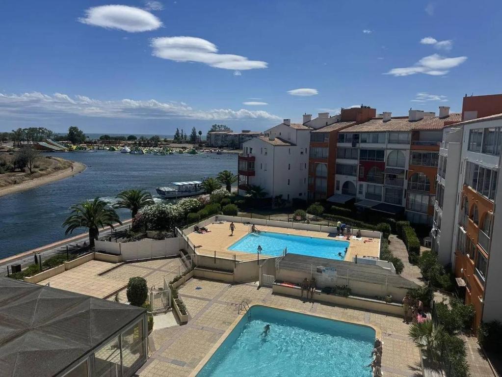 Appartement avec vue chenal et mer - 4 personnes - Cap d'Agde CT980-406