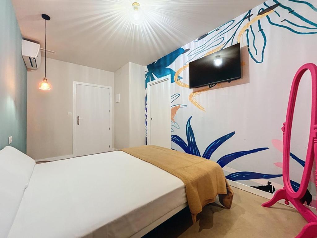 Giường trong phòng chung tại Lemon Hostel