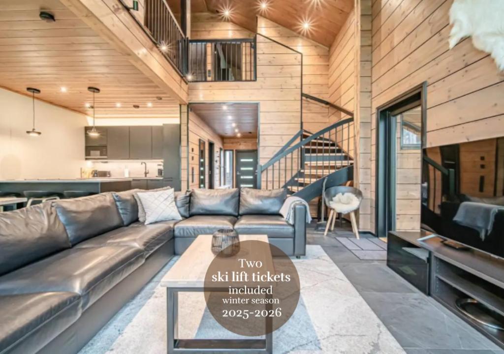 Et opholdsområde på Villa Tieva B Ski-in Ski-out by Aavalevi