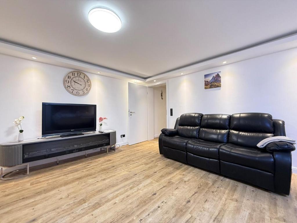 Khu vực ghế ngồi tại Ruhiges Apartment nähe Lübeck - Ostsee