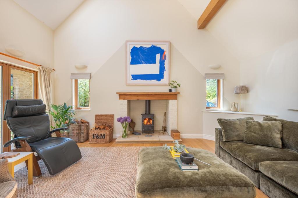 Et opholdsområde på Cotswolds Eco House