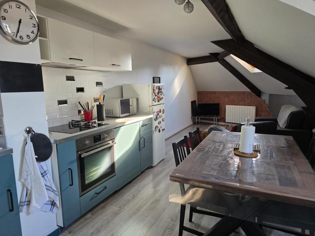 Køkken eller tekøkken på Le Refuge des Bords de Loire