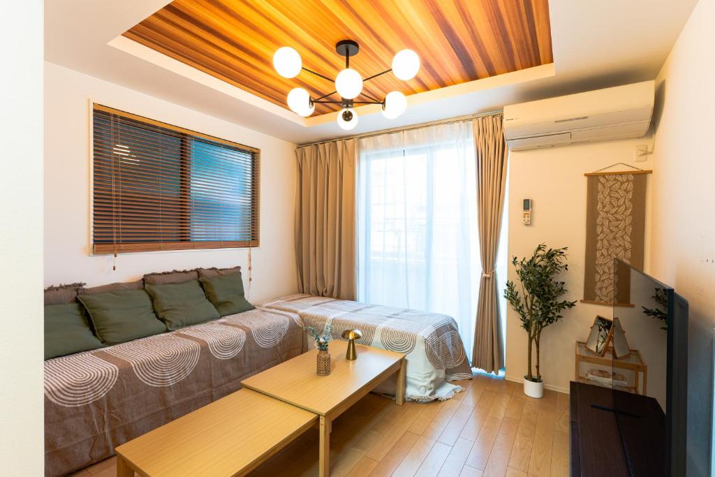 Χώρος καθιστικού στο 4LDK Skytree Retreat