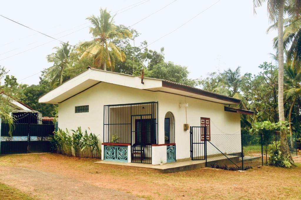 Bygningen som feriehuset ligger i