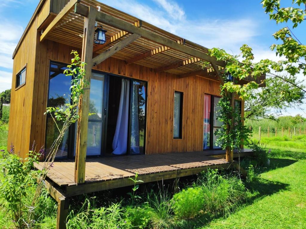 En have udenfor Cabañas Natural Box 1