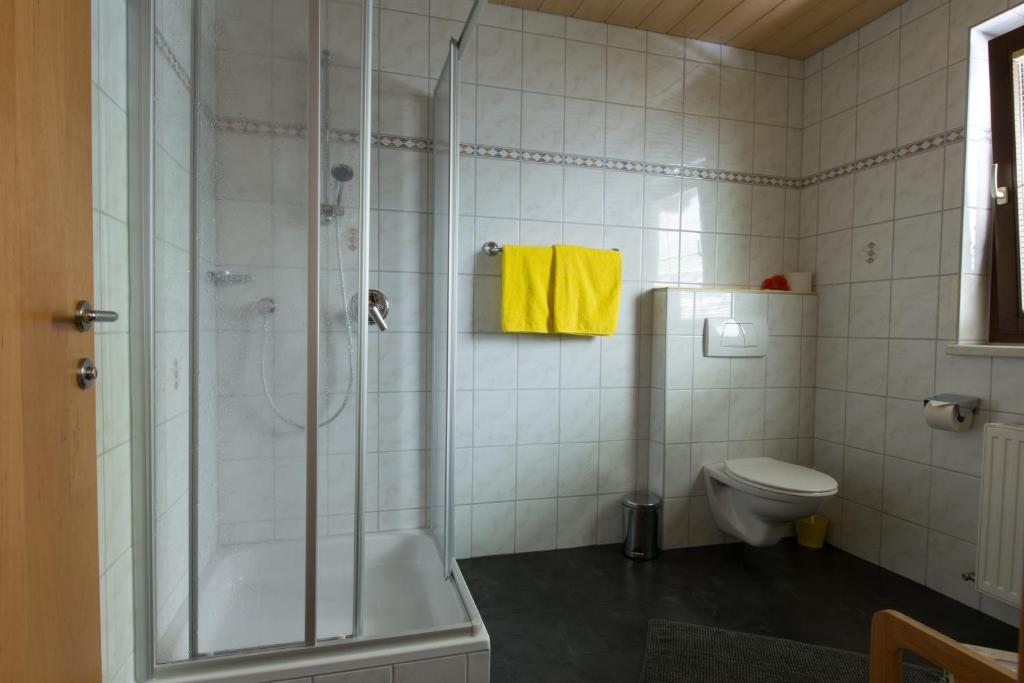 Koupelna v ubytování Haus Binder