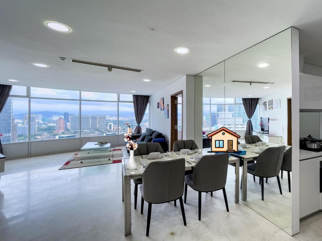 Et opholdsområde på Kuala Lumpur City Center Residence