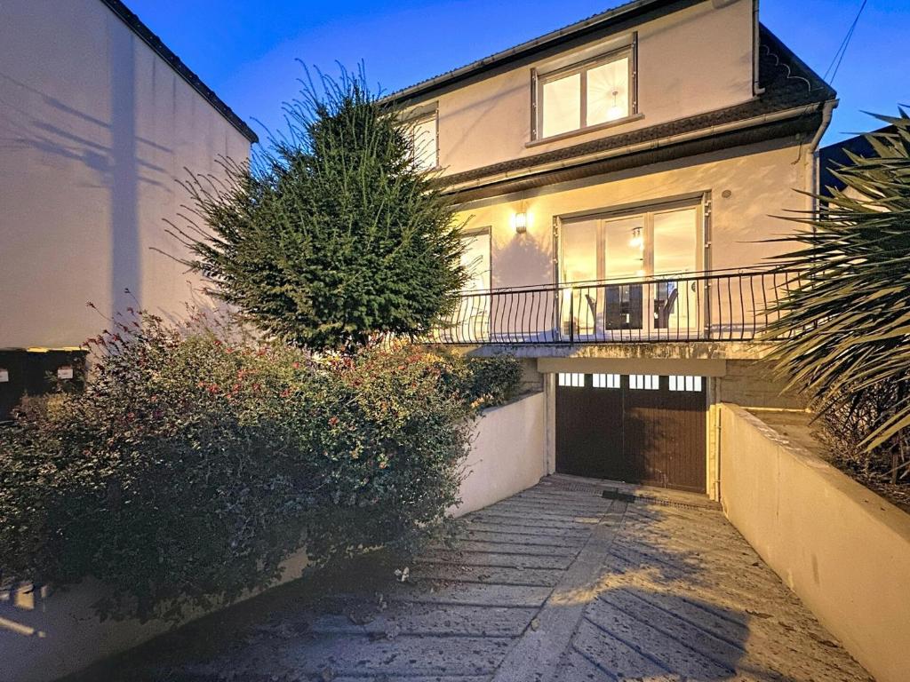 Bygningen som feriehuset ligger i