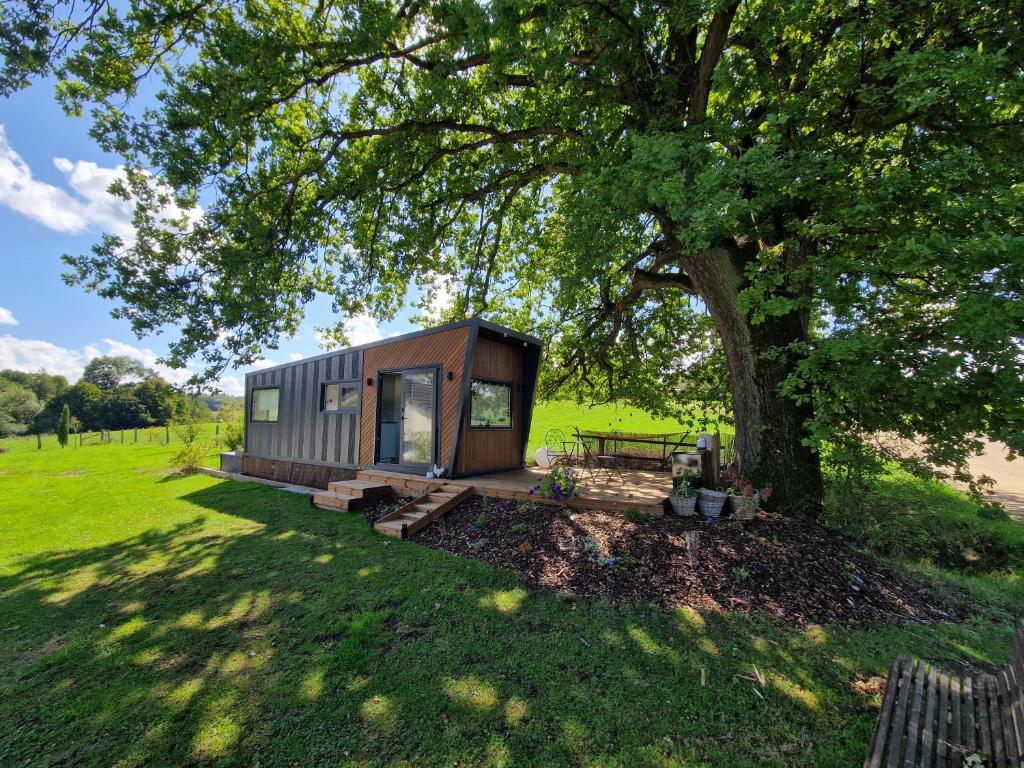 Zahrada ubytování Tiny House Au Coin du Chêne