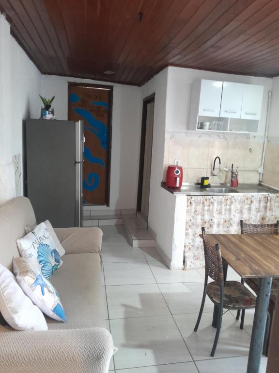 Nhà bếp/bếp nhỏ tại Casa por día na Praia - Tucuns