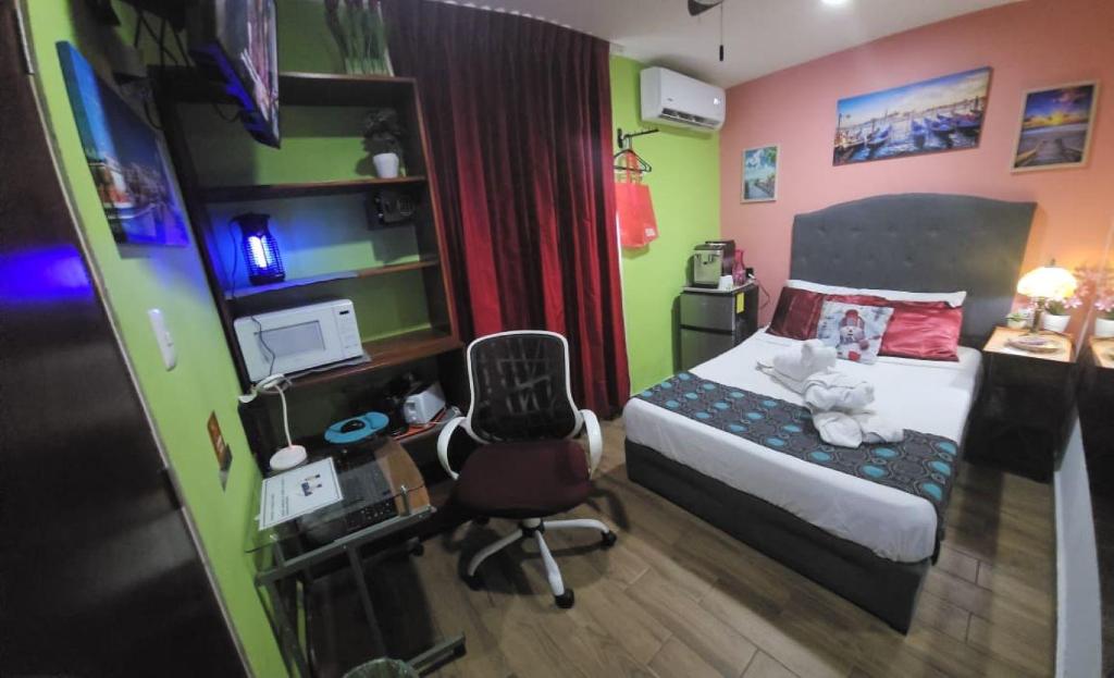 Postel nebo postele na pokoji v ubytování Villa Alejandra Merida Yucatan