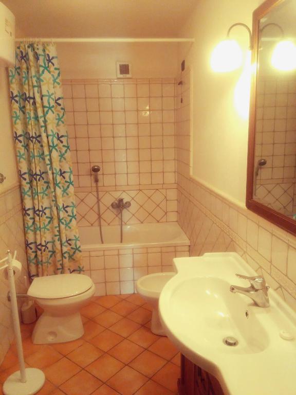 Kúpeľňa v ubytovaní Casa ai Carfini