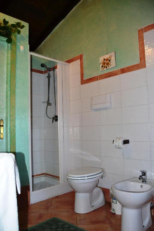 Koupelna v ubytování Chalet Su Foxile