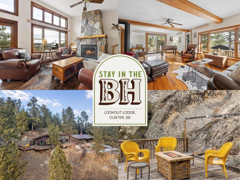 Posezení v ubytování Lookout Lodge