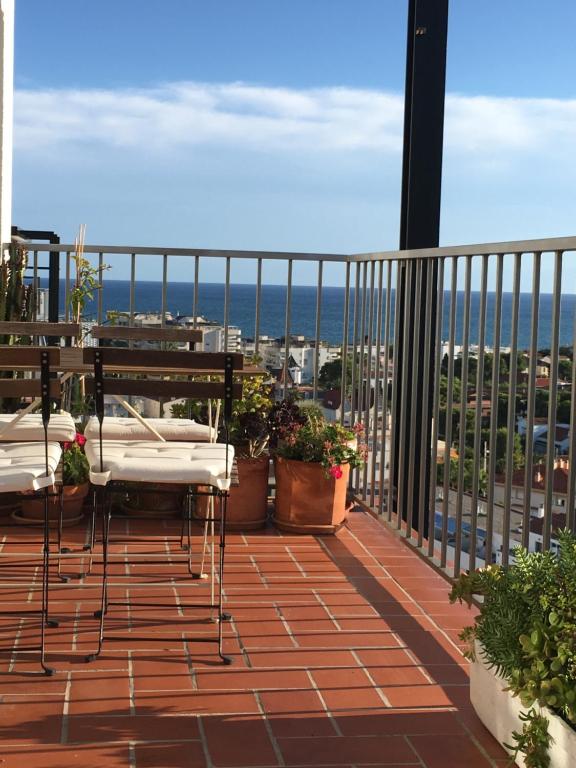 Balkón alebo terasa v ubytovaní Sea Views Penthouse