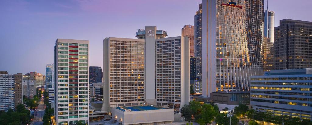 Nespecifikovaný výhled na destinaci Atlanta nebo výhled na město při pohledu z hotelu