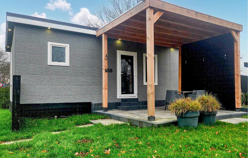 Bygningen som feriehuset ligger i