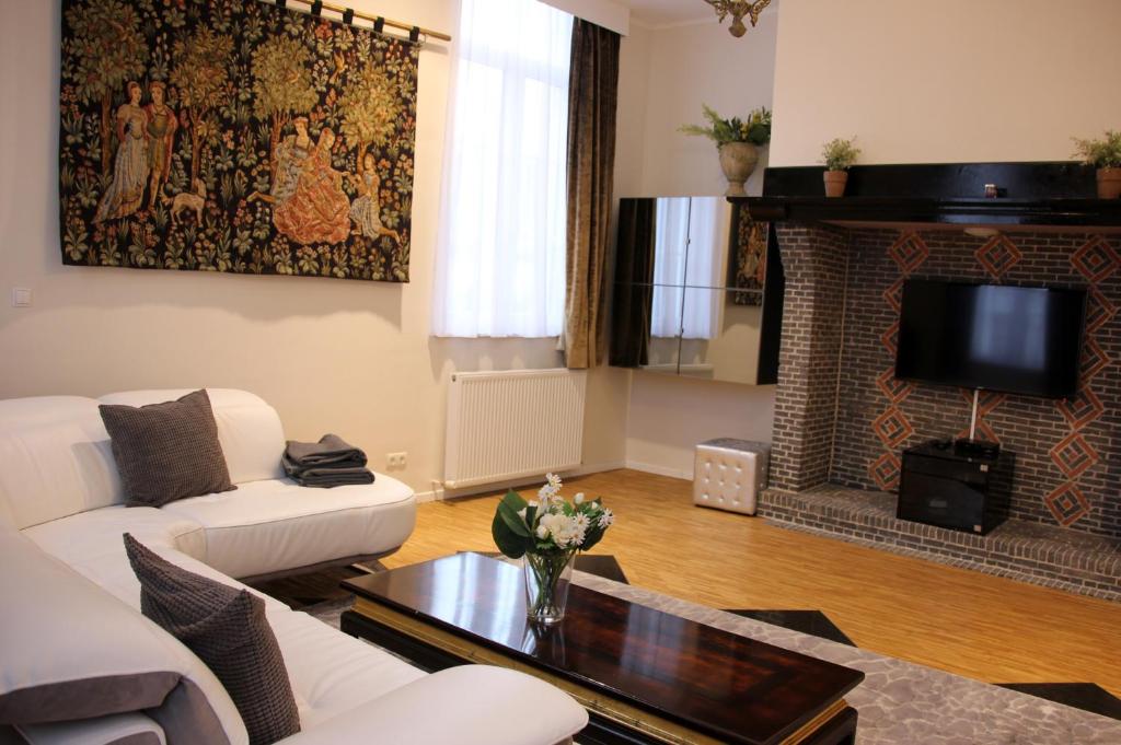 TV a/nebo společenská místnost v ubytování Luxury Apartments Arendshof
