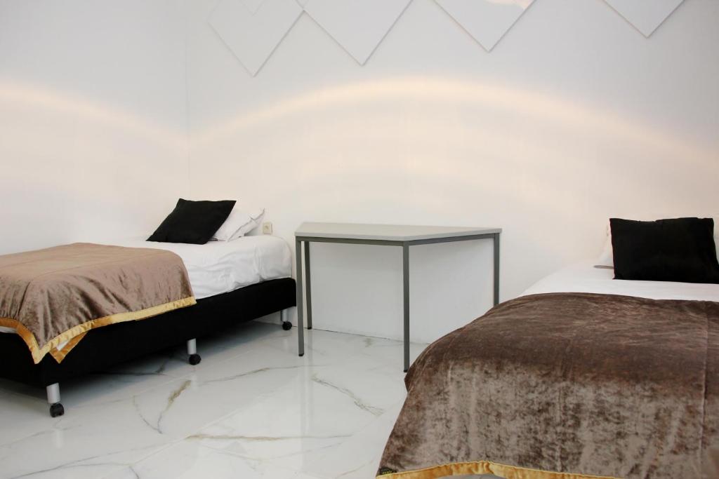 Postel nebo postele na pokoji v ubytování Luxury Apartments Arendshof