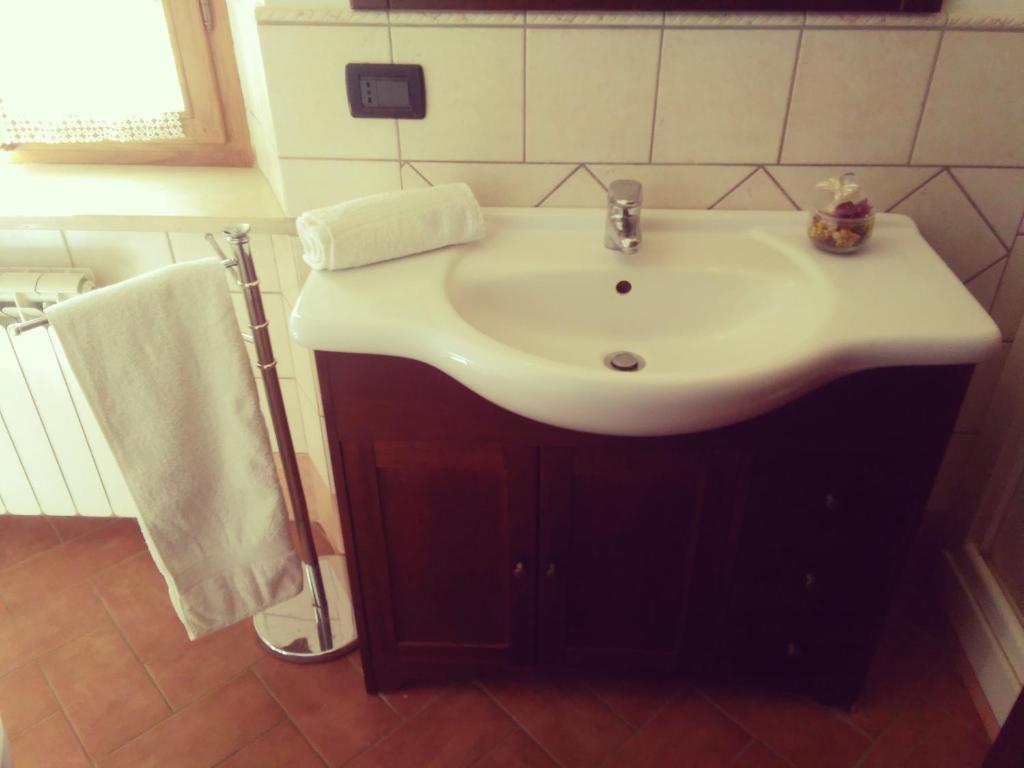 Kúpeľňa v ubytovaní Casa ai Carfini