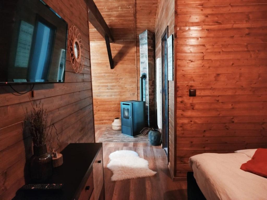 Postel nebo postele na pokoji v ubytování Popa Cabana