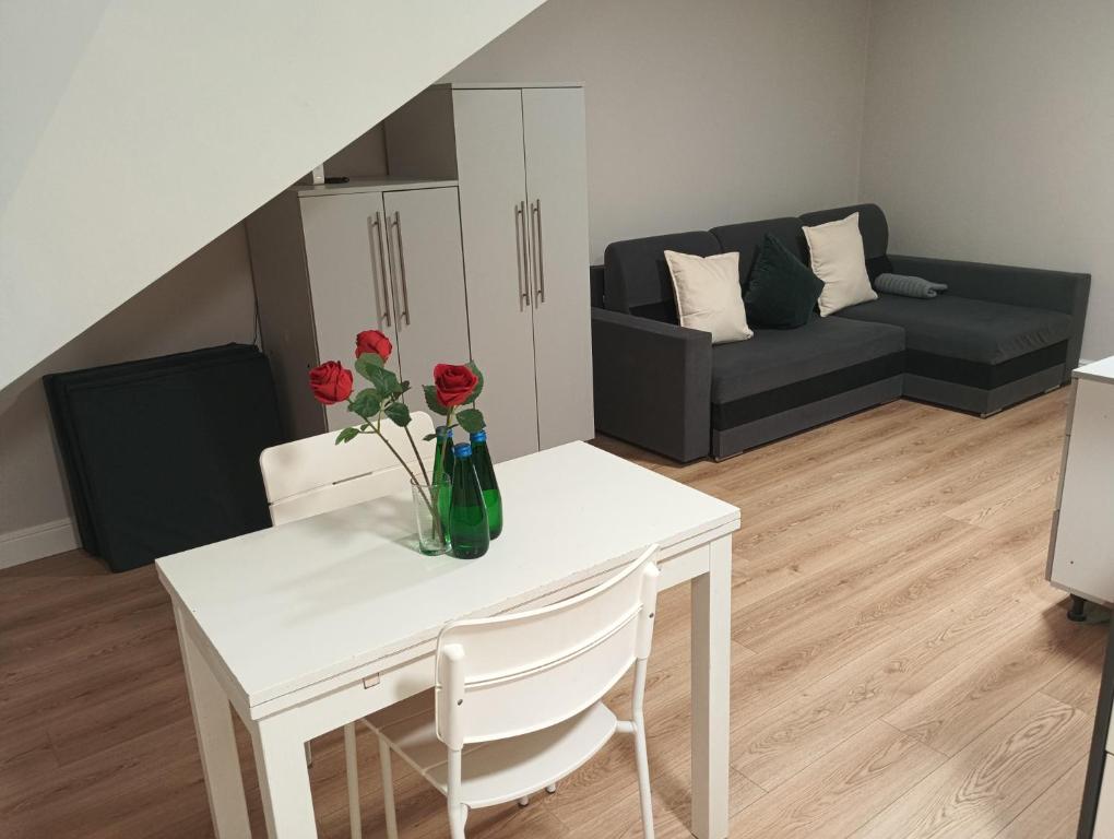 Posezení v ubytování Oliwa Park Studio