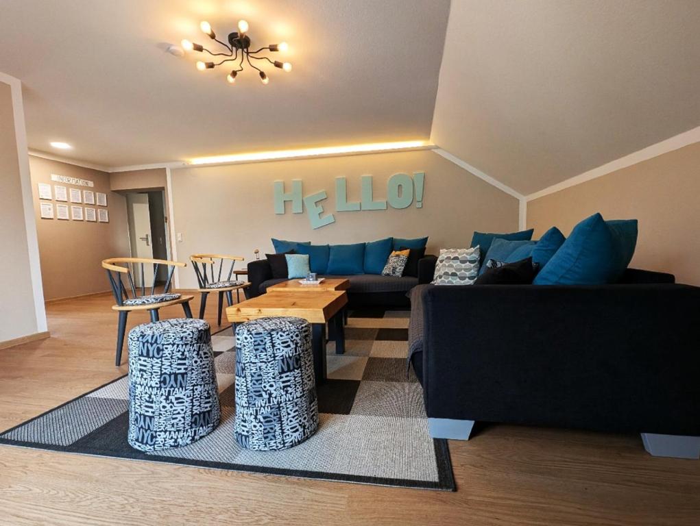 Et opholdsområde på Ferienwohnung auf dem Dorf, Külsheim