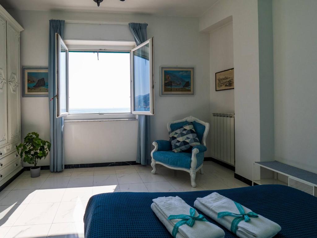 Posezení v ubytování Giaella Sea View Apartment