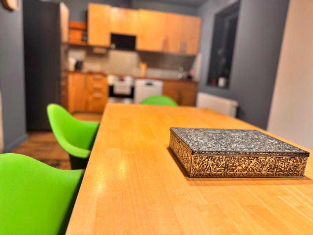 Nhà bếp/bếp nhỏ tại Hiddenhausen Premium Apartment mit Terrasse