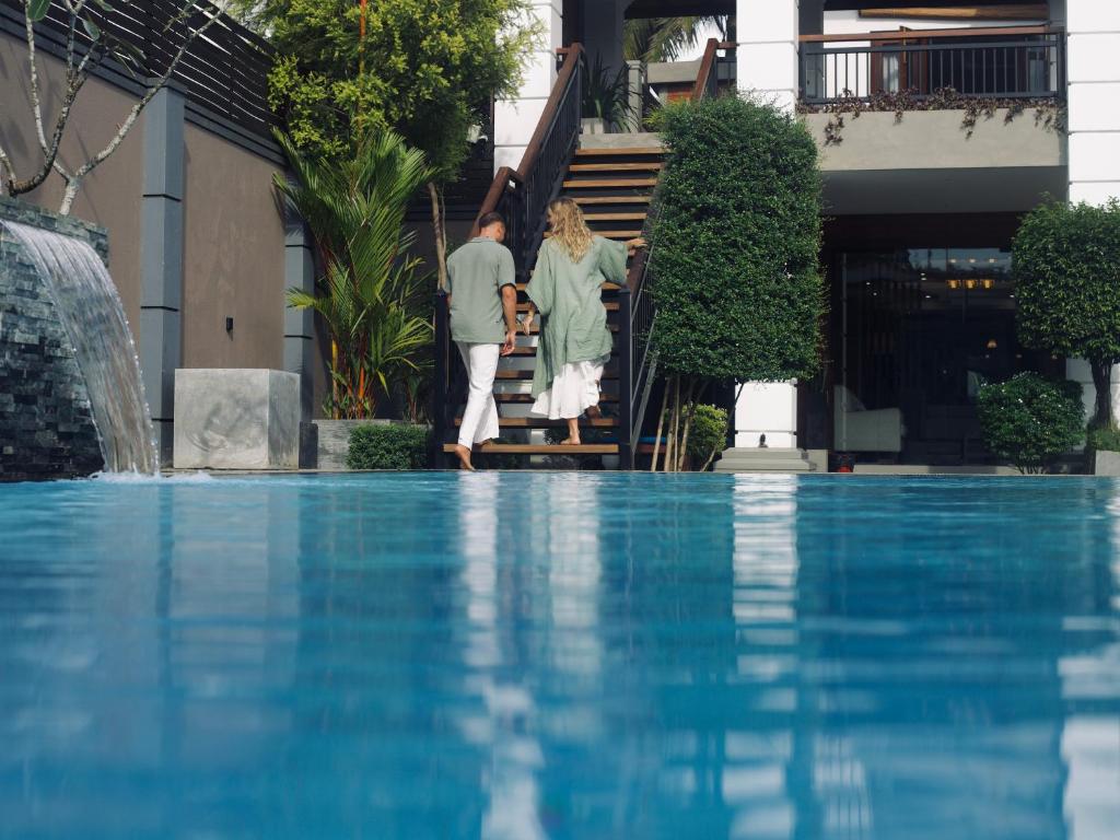 Swimmingpoolen hos eller tæt på Ceylon Story Galle