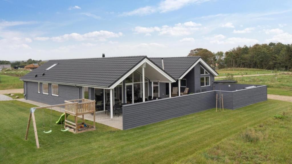 Bygningen som feriehuset ligger i