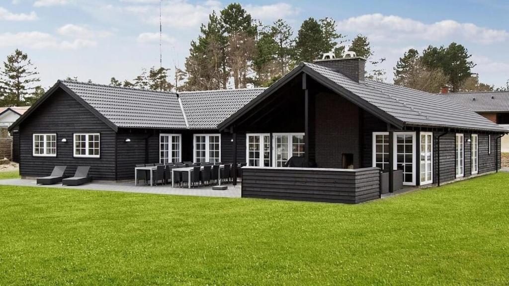 Bygningen som feriehuset ligger i