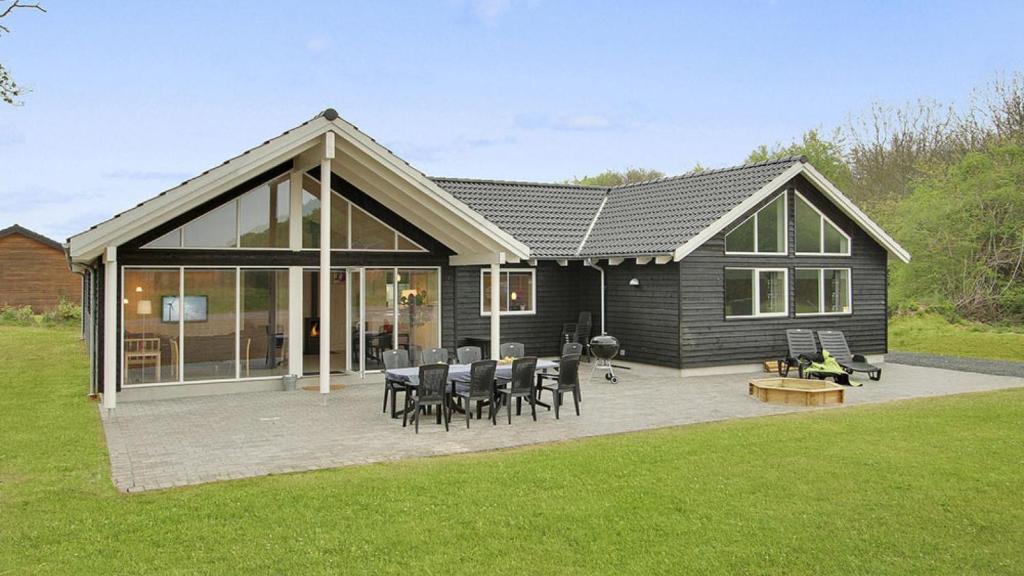 Bygningen som feriehuset ligger i