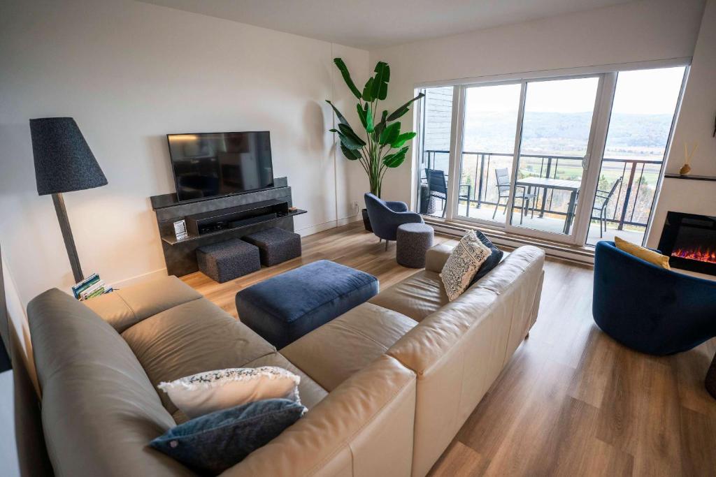 Posezení v ubytování High-End Condo - River View & Lounge