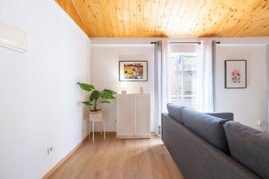Χώρος καθιστικού στο Apartamento Completo junto playa y Centro Bcn