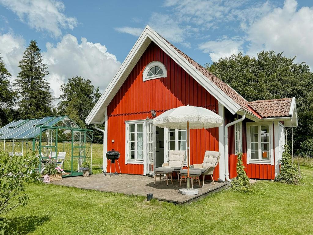 Zahrada ubytování Summer Living In Nature And Lakeside In Halland