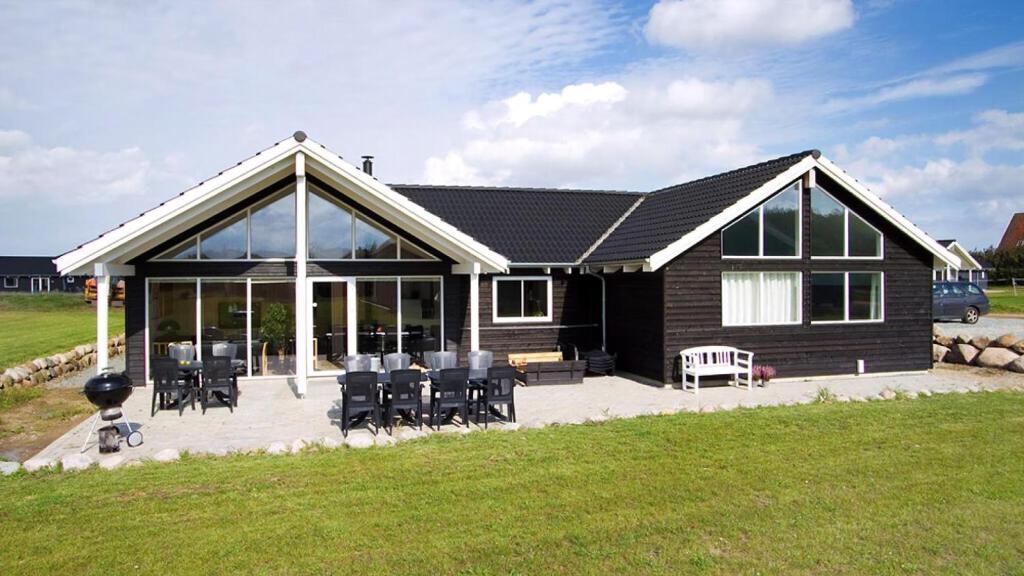 Bygningen som feriehuset ligger i