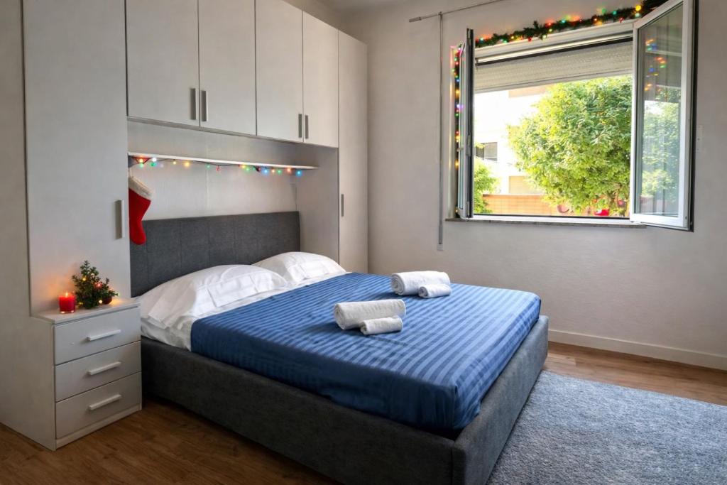 Postel nebo postele na pokoji v ubytování Fontana apartment