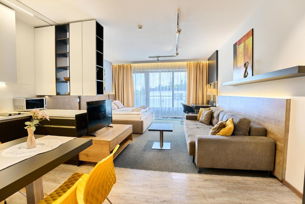 Et opholdsområde på TATRA SUITES Luxury Studio A303