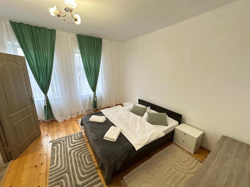 Postel nebo postele na pokoji v ubytování Casa Bunicilor