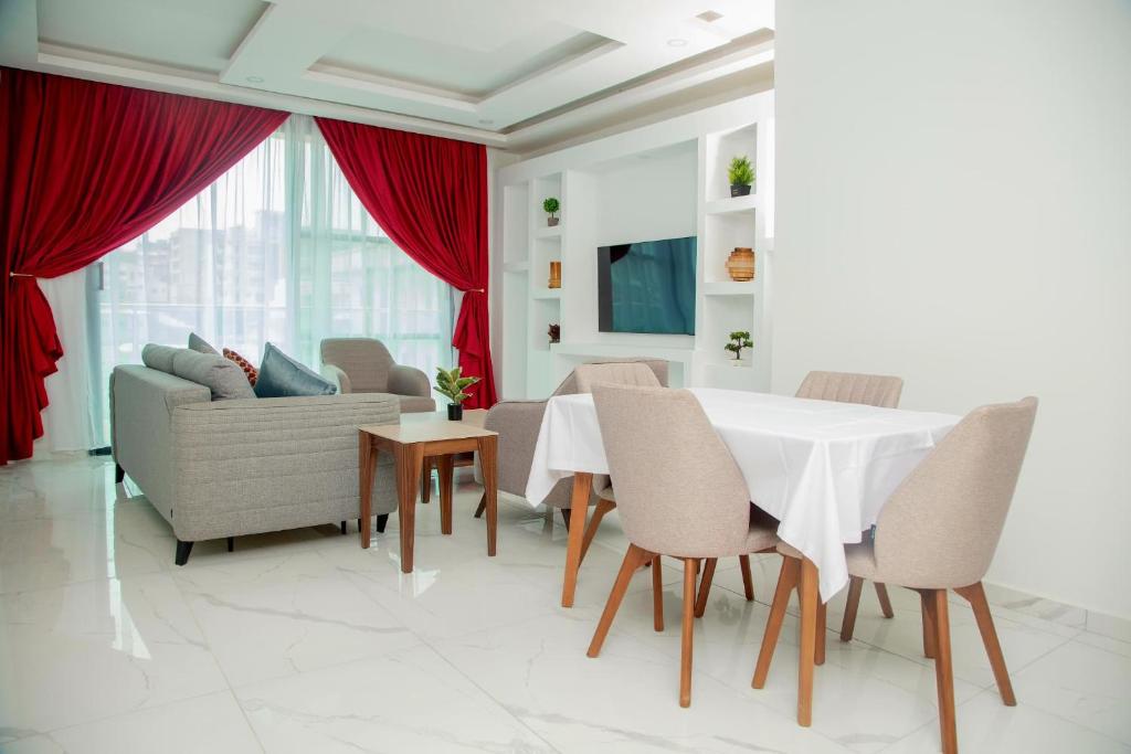 Et opholdsområde på Résidence Hôtel Missikewa Cocody-Angré