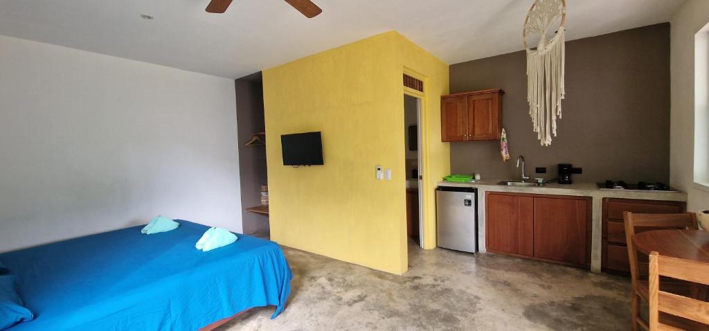 Kuchyň nebo kuchyňský kout v ubytování Apartamento Lora-Verde