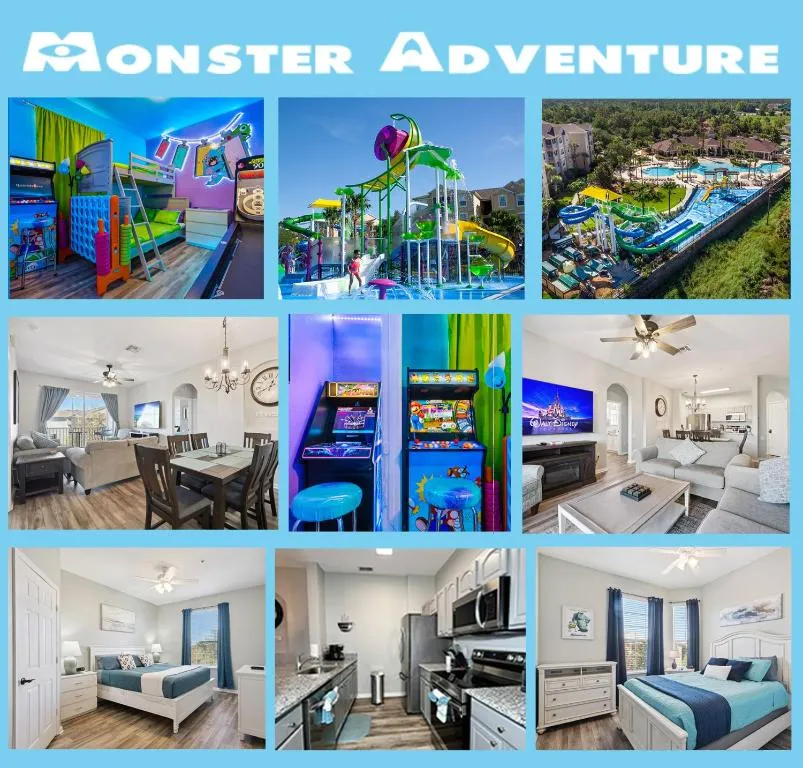 3BR Windsor Hills Condo Water Park and Skeeball Near Disney No Resort Fees
