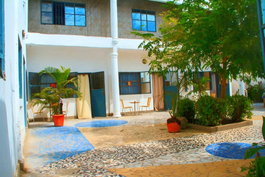 Bygningen som pensionatet ligger i