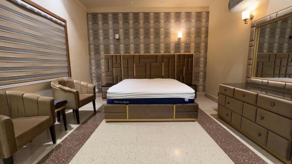 Postel nebo postele na pokoji v ubytování Lux home