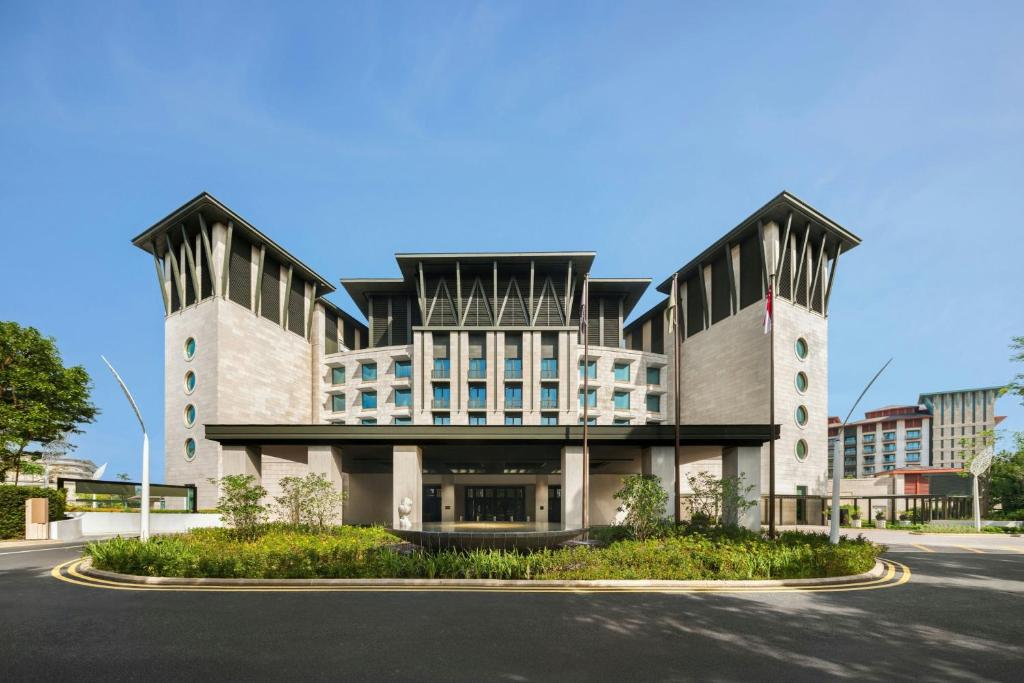 a rendering of a building on a street at The Laurus, a Luxury Collection Resort, Singapore in Singapore
