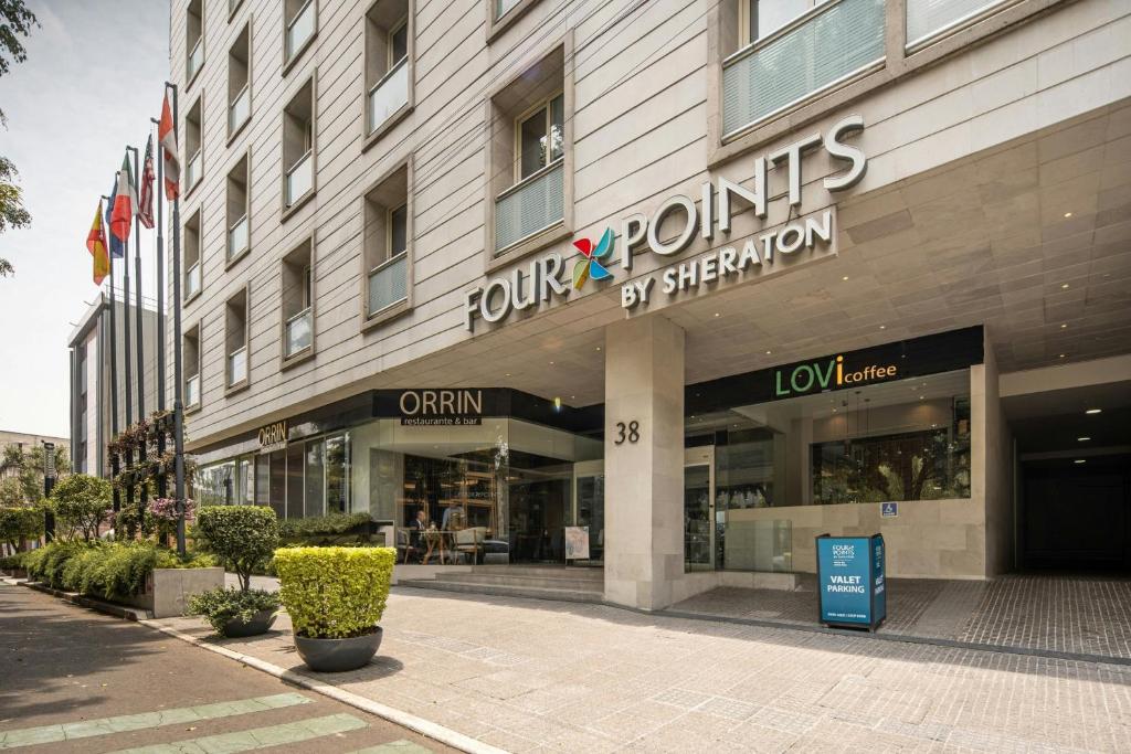 a view of the front of a building at Four Points by Sheraton Mexico City Colonia Roma in Mexico City