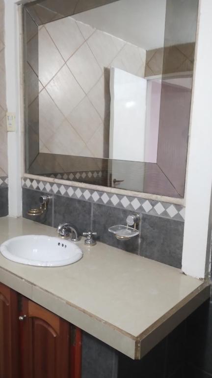 Koupelna v ubytování Cuyen